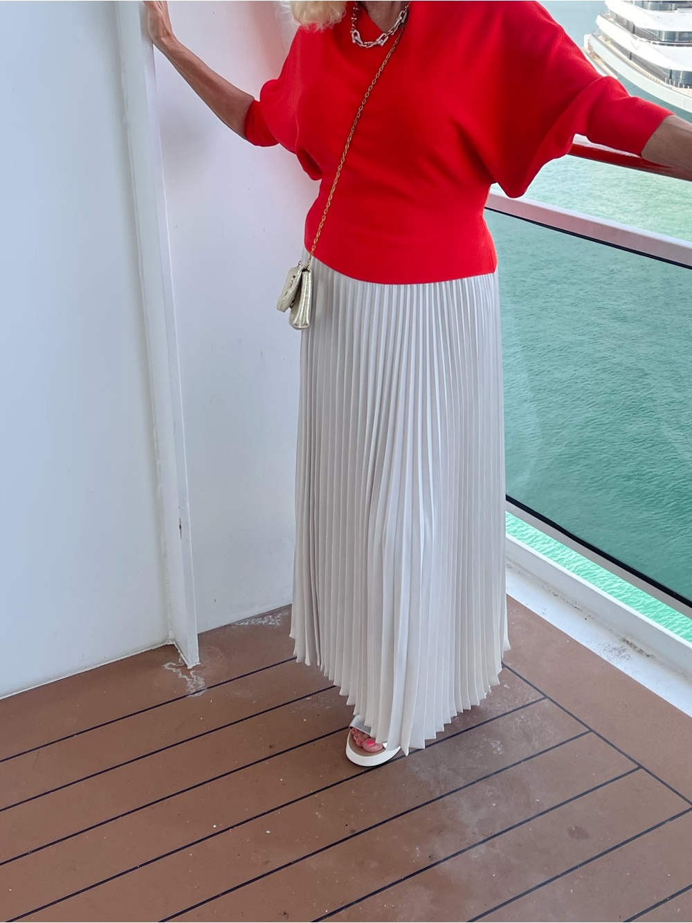 Zara Bright Red Asymmetric One-Shoulder Top